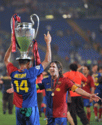 FC Barcelona Players Celebrate Champion League Triumph