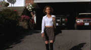 RACHAEL LEIGH COOK is gorgeous with bare belly, stockings and skirt in Carpool (1996) - 3 clips